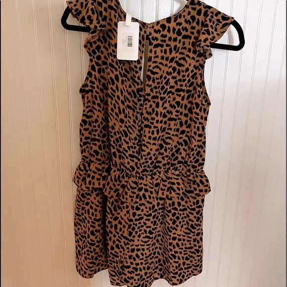 Leopard Print Romper NWT Size Small - Picture 2 of 10